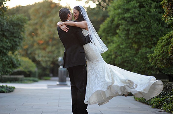 Erika and Jonathan at the Brooklyn Botanical Gardens